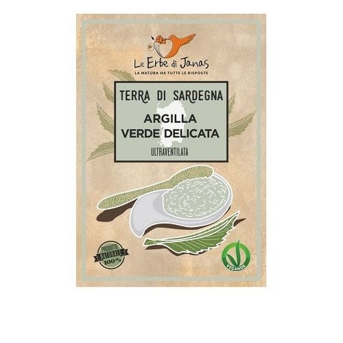 Menta & Rosmarino Shop  LE ERBE DI JANAS Argilla Verde Delicata 50 g
